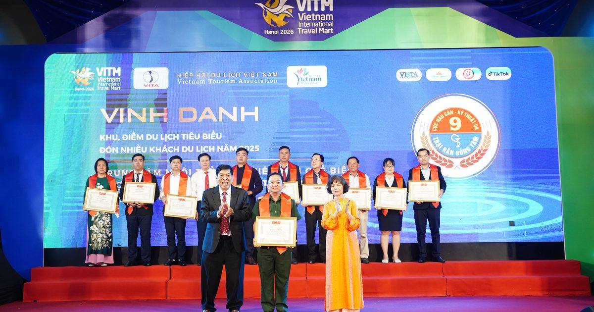 Hiệp hội Du lịch Việt Nam vinh danh 221 tập thể, cá nhân tiêu biểu năm 2025: Thúc đẩy chuyển mình theo hướng xanh và số