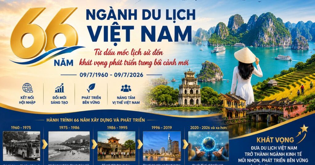 66 năm Ngành Du lịch Việt Nam: Từ dấu mốc lịch sử đến khát vọng phát triển trong bối cảnh mới