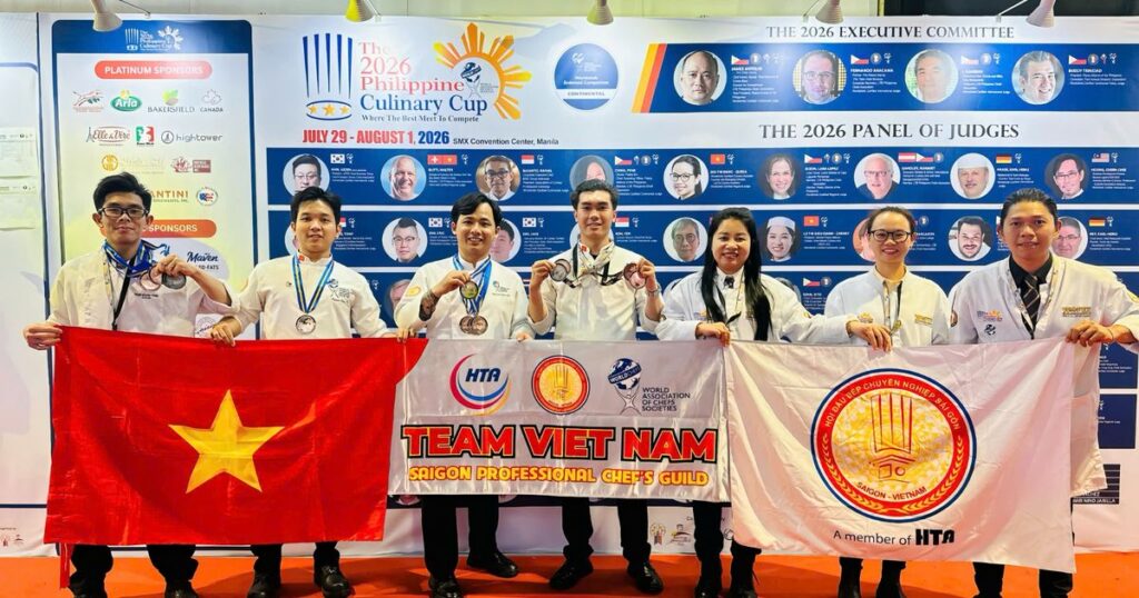 Đầu bếp Việt giành 15 huy chương tại The Philippine Culinary Cup 2026