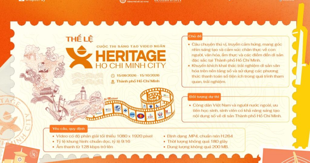 Thể lệ tham gia cuộc thi sáng tạo video ngắn Heritage Ho Chi Minh City